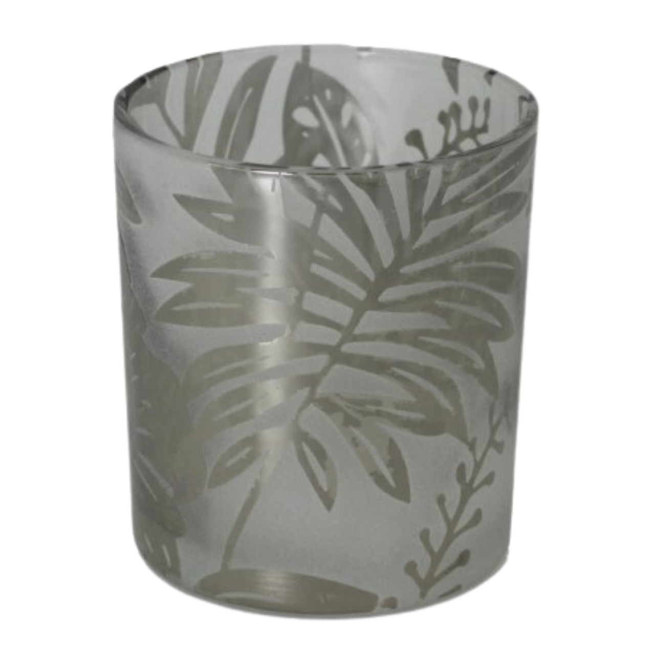 Frosted Tealight Holder 10cmH