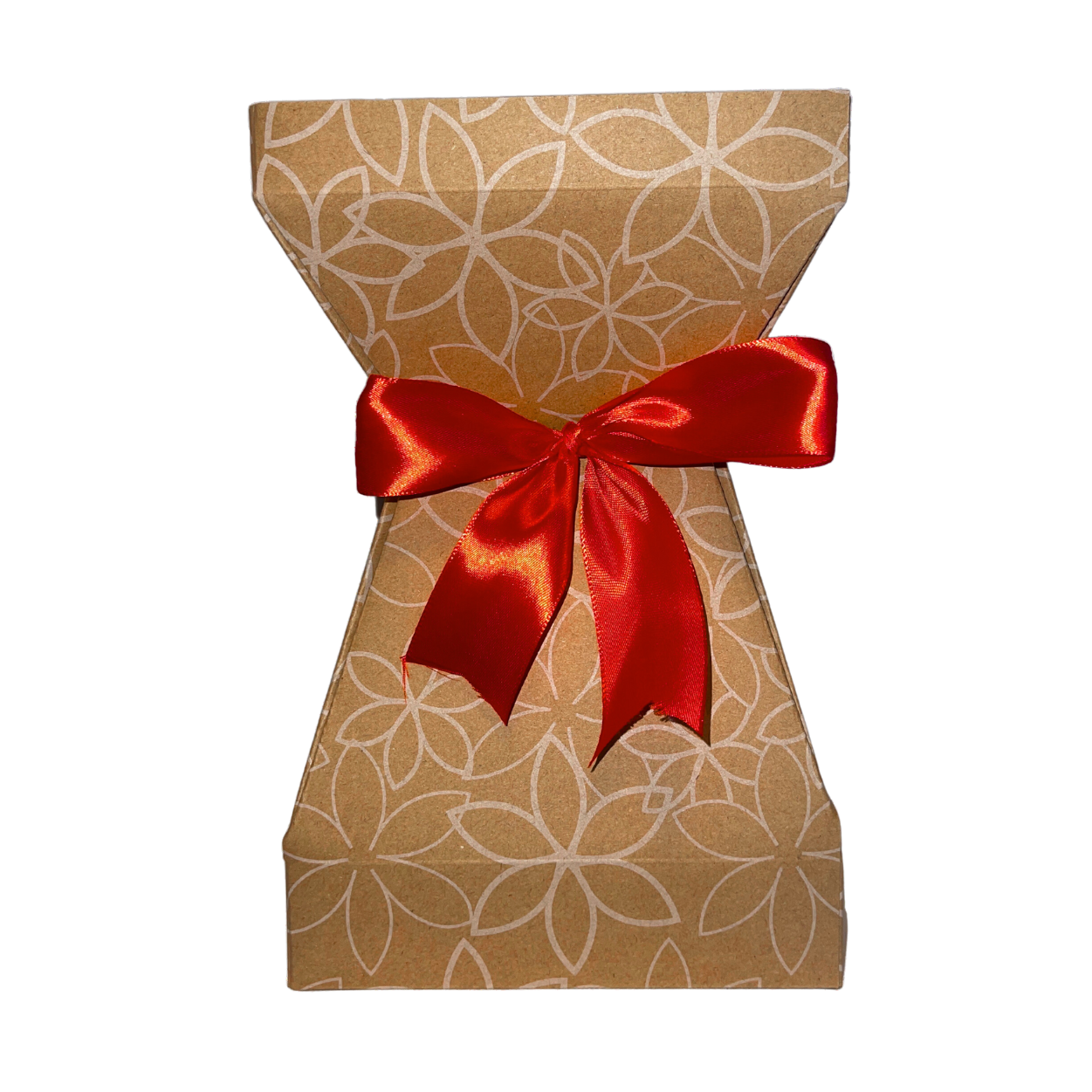 Square Motif Vase Medium - Natural/White