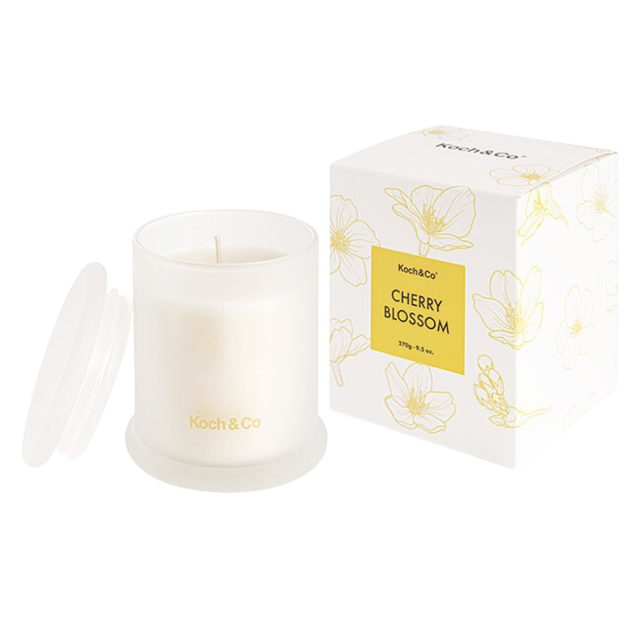 Candle Cherry Blsm Scent 11cmH