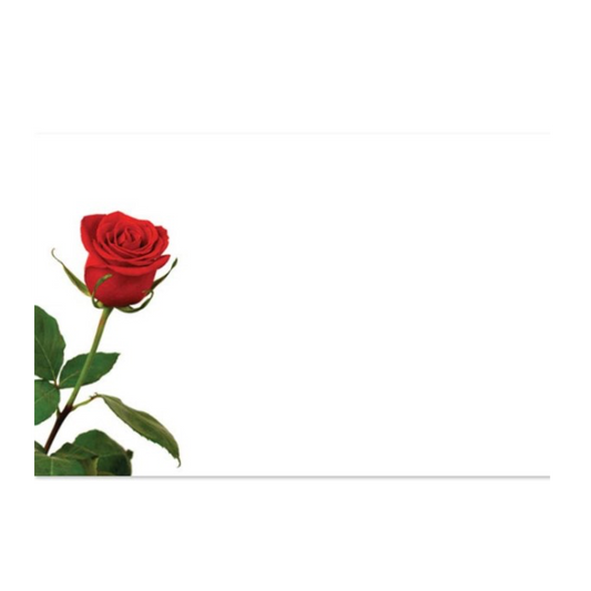 Complimentary Rose Bud Card