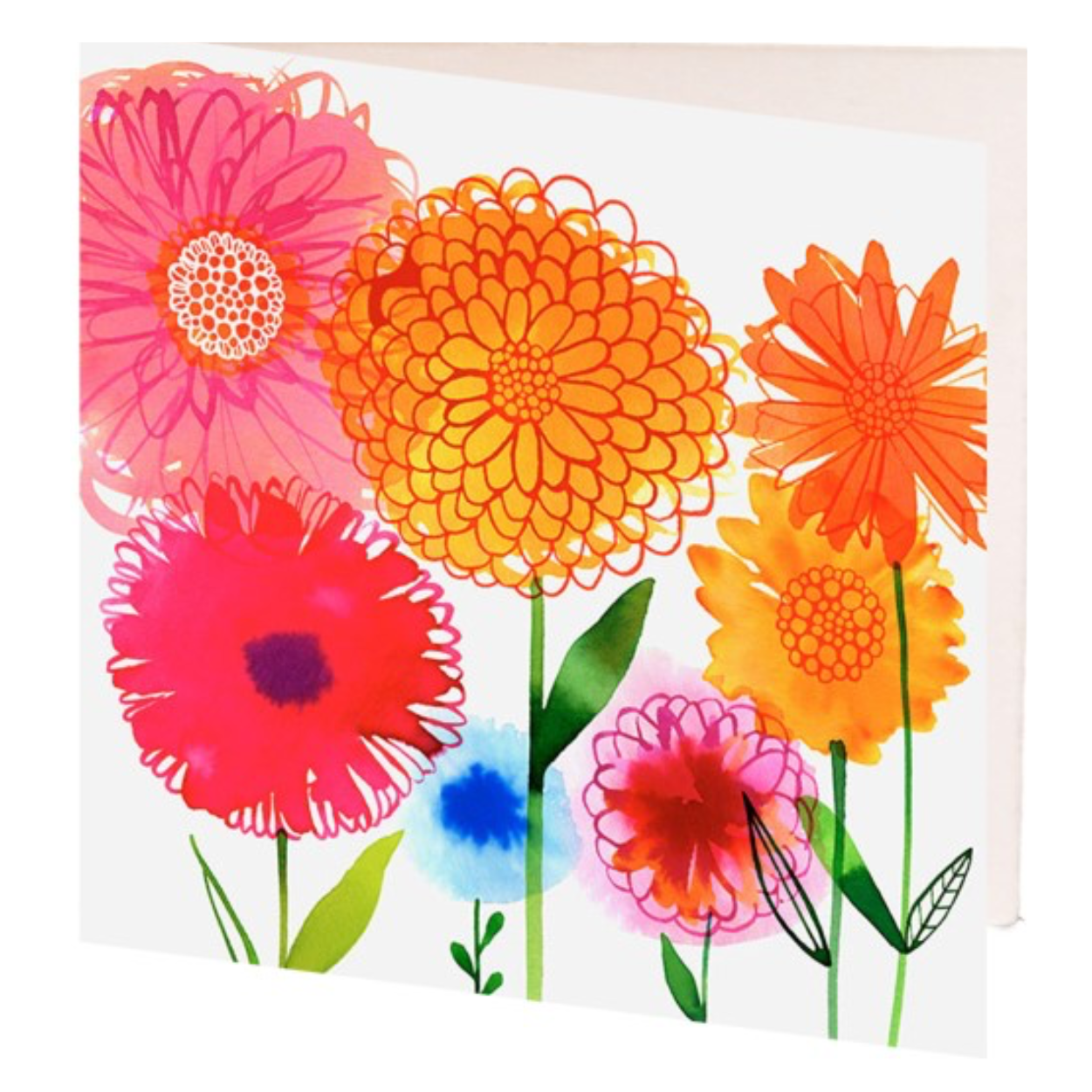 Gift Card Hand Drawn Flowers