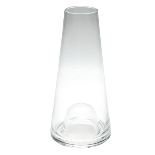Glass Tapered Vase 6x25cmH