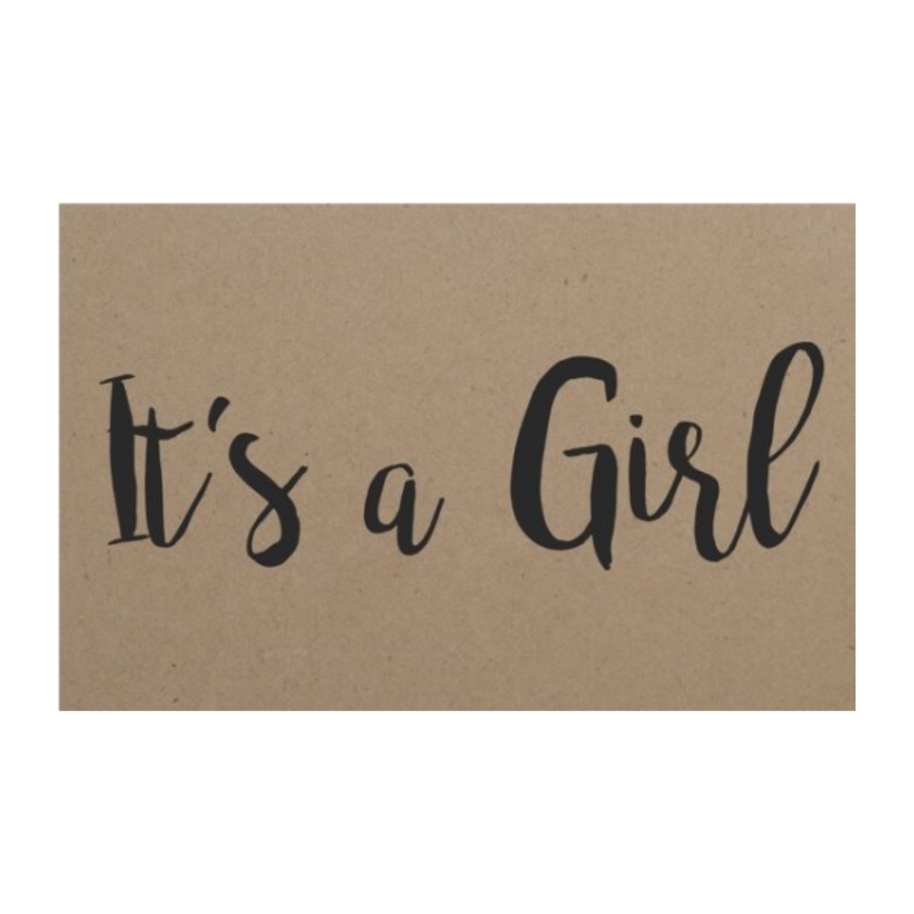 Complimentary "It's a Girl" Card