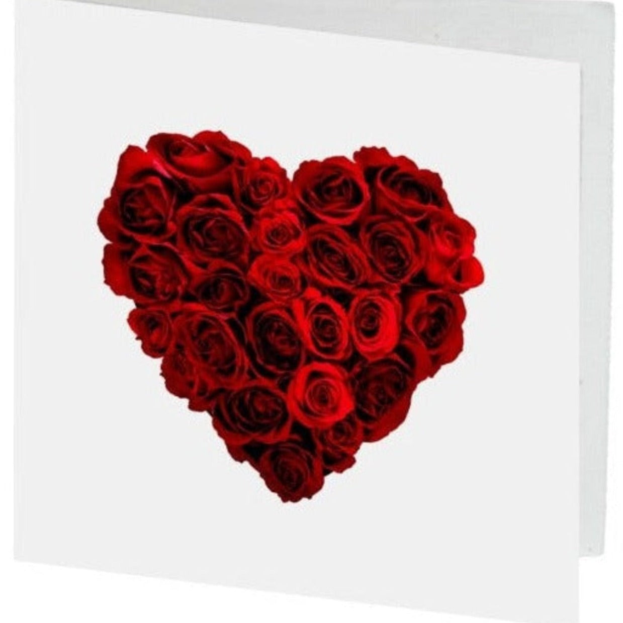 Card Red Roses Heart